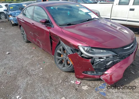 2015 Chrysler 200 S z USA, uszkodzony, nr VIN 1C3CCCBB6FN527254